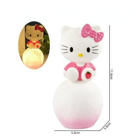 

Kawaii Kuromi Cinnamoroll Night Light Glowing Children Toy Bedside Lamp Anime Cartoon Melody Cute Children Kid Present Gifts Gift Festivals