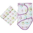 thumbnail image 1 of Owls Blanket & Muslin Swaddle Set, 1 of 1