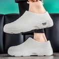 thumbnail image 2 of Chef Clogs for Men Women Nonslip Waterproof Oil-Proof Kitchen Work Shoes with Arch Support Lightweight Comfy Slip on Slides​ Grey Size 10, 2 of 5