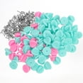 thumbnail image 1 of WHAMVOX 100Pcs Pin Badge Backs for Badge Fastener in Assorted Color with Easy Grasp Handle, 1 of 8