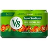 V8 Low Sodium Original 100% Vegetable Juice, 11.5 fl oz Can, 6 Count