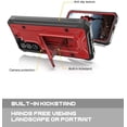 thumbnail image 4 of ArmadilloTek Vanguard Compatible with Samsung Galaxy S21 Case, Military Grade Full-Body Rugged with Built-in Kickstand [Screenless Version] - Red, 4 of 4
