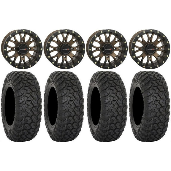 System 3 ST-3 Bronze 15" Wheels 35" RT320 Tires Polaris RZR XP 1000 / PRO XP / Ranger XP 900/1000