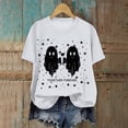 thumbnail image 2 of Towmus Halloween Shirts for Women Cute Ghost Shirt Fall Printed T-Shirt Casual Graphic Tees Y2K Short Sleeve Tops, 2 of 4