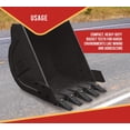thumbnail image 5 of 5 Pack Bobcat Style Skid Steer & Mini Excavator Bucket Teeth with 6737325 Flex Pins - 5-1/2" x 1-11/16" Black Steel Excavator Teeth for Excavation, and Demolition, 5 of 9