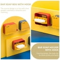 thumbnail image 4 of IDEANATEGRATE Caja De Jabón De Pared Impermeable Con Gancho Y Multiusos, 4 of 7
