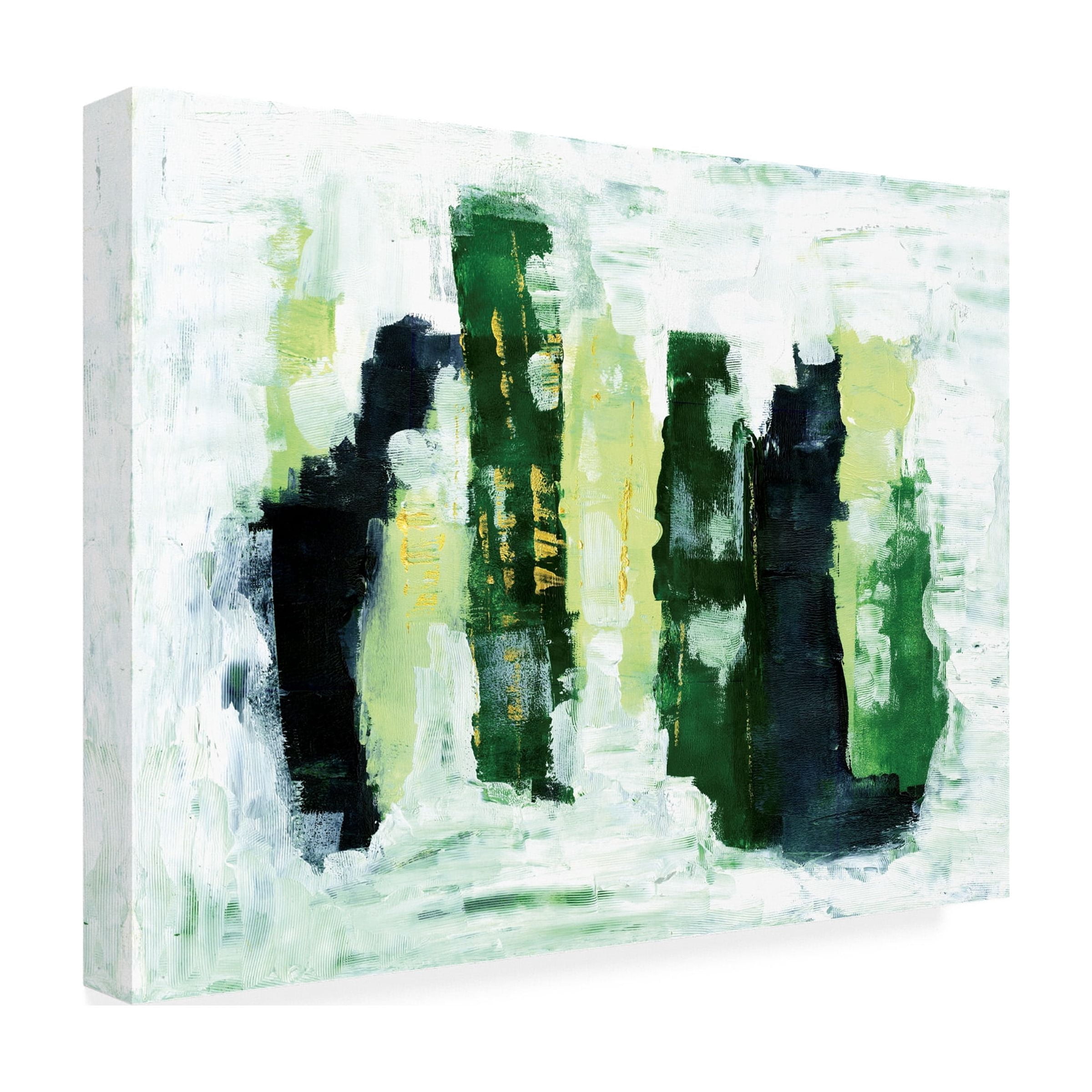 Trademark Fine Art 'Abstract 1 Green' Canvas Art by Summer Tali Hilty