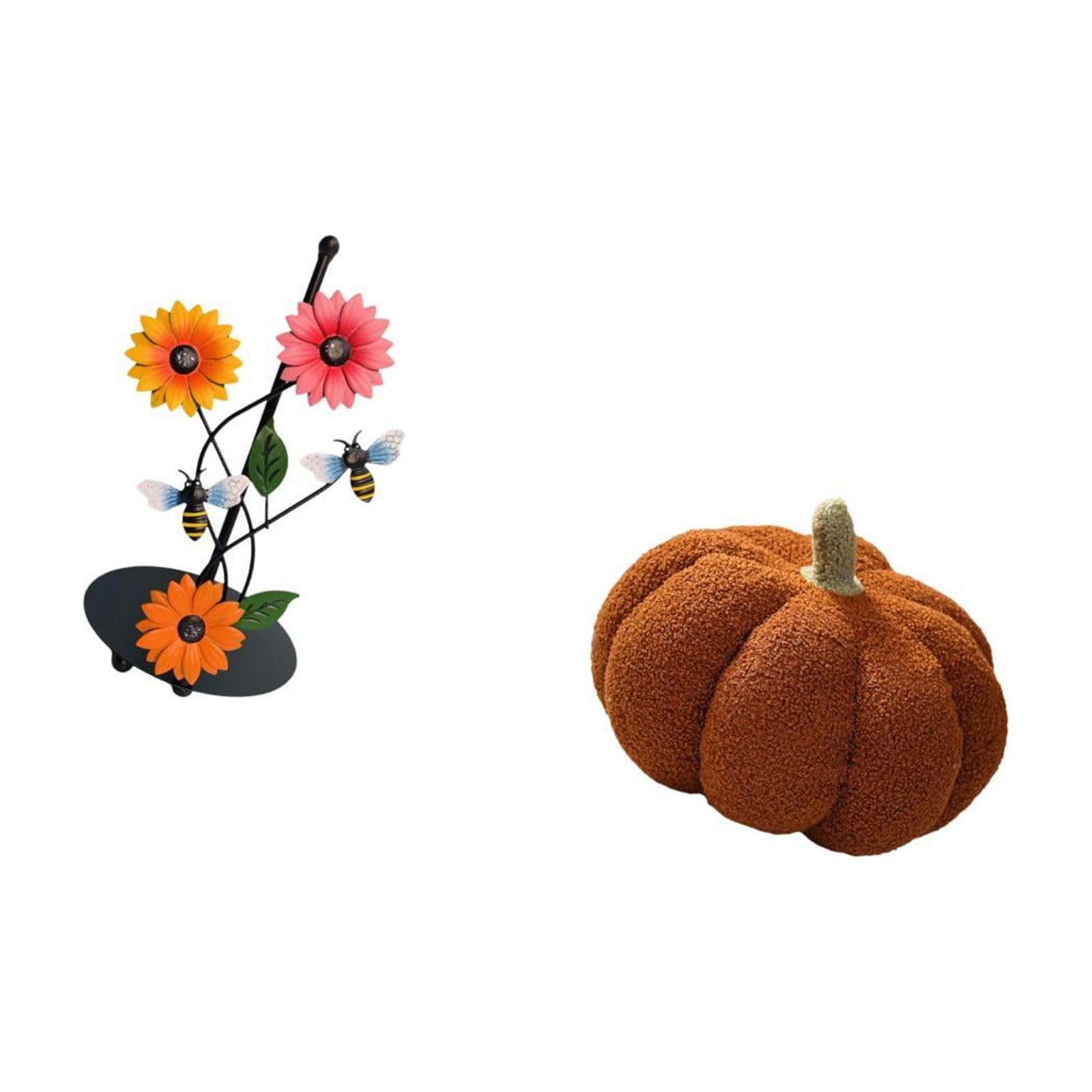 Fiocias Pumpkin Paper Towel Holder Dispenser Non Slip Vertical Tissue Holder Rack Stuffed Pillow Decoration Decorative Sofa Cushion for Home Bed Bedroom