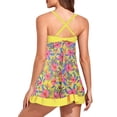 thumbnail image 4 of Women Two Piece Swimsuit Tankini Floral Tops with Shorts Swimwear Swimsuits, 4 of 4