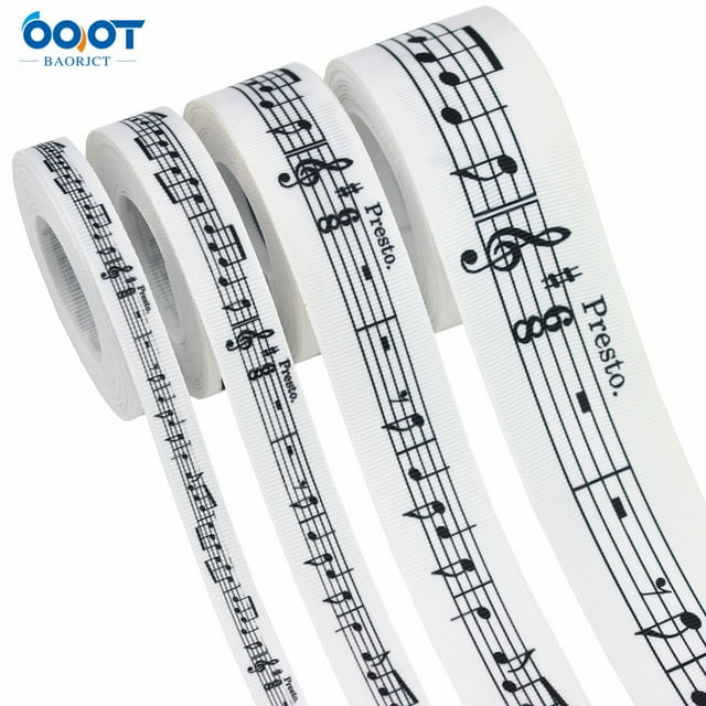 1 Rouleau Ruban de Note de Musique Multicolore pour Décoration de Fête Élégante et Emballage Cadeau