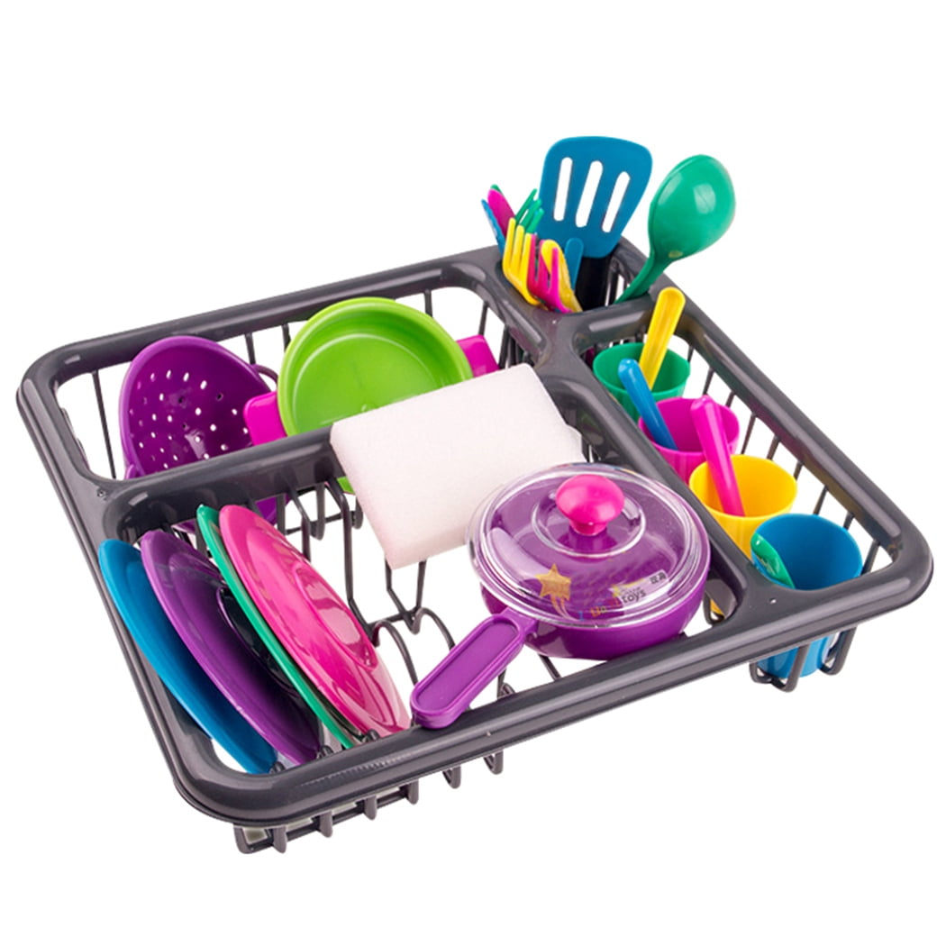 28PCS Pretend Play Toy Set Creative Kitchen Toy Tableware Dishes