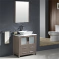 Fresca Torino 30" Gray Oak Modern Bathroom Vanity with Vessel Sink ...