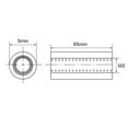 thumbnail image 2 of Unique Bargains Entretoise Ronde en Aluminium M3x65mm, pour Quadcopter FPV, CNC, Rouge, 10 Pcs, 2 of 4