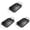 Black 3PCS, variant on Non Stick Vegetable Grilling Tray With Handle And Drain Holes Rectangular Meat Draining Pan