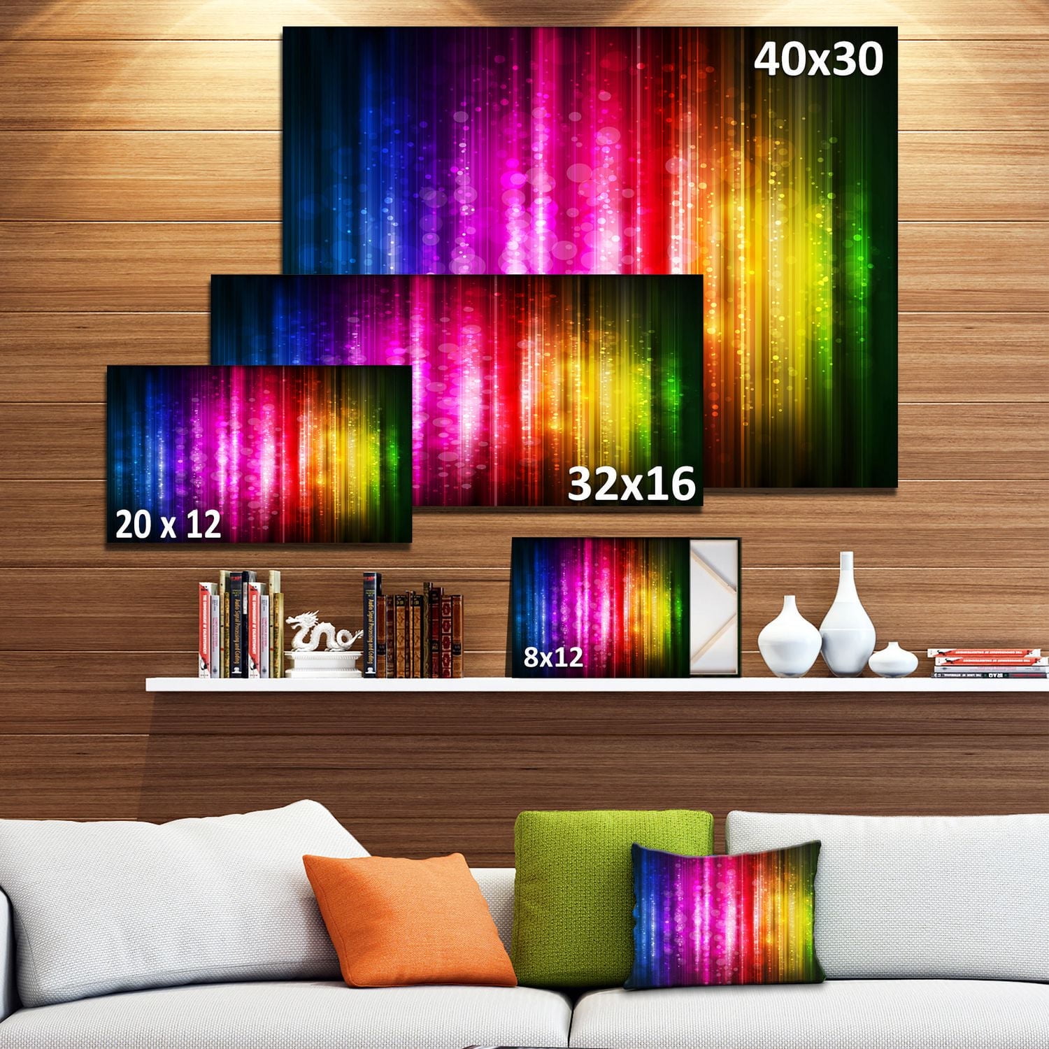 Impression sur toile « Glowing Background » Design Art
