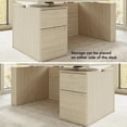 thumbnail image 6 of Stratus 60W Standing Desk with File Cabinet in Natural Elm - Engineered Wood, 6 of 8