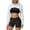 White, variant on Gsakboxl Hoodie Women Cropped Long Sleeve Hooded Sweatshirt Athletic Workout Yoga Top For Teen Girls Fashion Sportswear