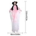 thumbnail image 3 of Halloween Decoration Voice Control Luminous Voice Horror Mask Hanging Ghost, 3 of 3