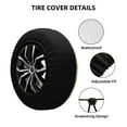 thumbnail image 4 of Bingfone Tree Palms Lemon Spare Tire Cover Weatherproof Universal Wheel Protectors For Rv Camper Travel Trailer Suv Truck-14 Inch, 4 of 9