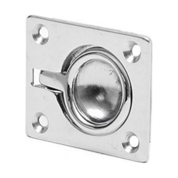 Boat Hatch Lift Ring | 1 7/8 x 1 5/8 Inch Chrome Plated Zamak