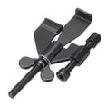 thumbnail image 1 of Cerradura de seguridad portátil negra para puerta, dispositivos de cerradura de hotel ajustables con bolsa de almacenamiento, 1 paquete, 1 of 7