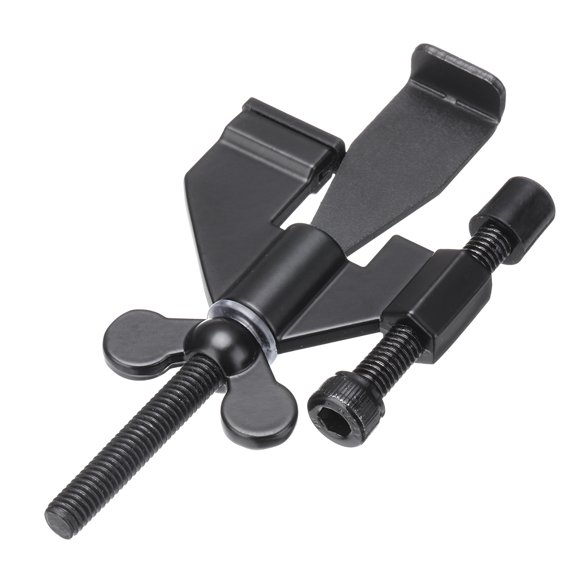 Unique Bargains Black Portable Security Door Lock, Adjustable Hotel Door Lock Devices with Storage Bag, 1 Pack