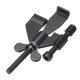 thumbnail image 1 of Cerradura de seguridad portátil negra para puerta, dispositivos de cerradura de hotel ajustables con bolsa de almacenamiento, 1 paquete, 1 of 7