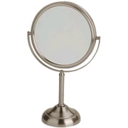 Jerdon Tabletop Makeup Mirror - 6 Mirror Frame - 10X Magnification & Swivel Design - Portable - Bronze Finish - Model JP910BZB