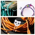 thumbnail image 4 of SHISUYAN Creative Silicone Mini Earphone Holder Cartoon Animal Shape Cable Wire Organizer Simple Desk Cable Manager - White Panda (White), 4 of 8
