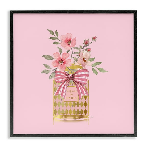 Stupell Industries Perfume Bouquet Florals Plants & Flowers Painting Black Framed Art Print Wall Art, 12 x 12