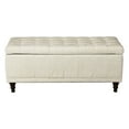 thumbnail image 1 of Homelegance Banc de Rangement à Dessus Relevable Coffre Ottoman, Blanc, 1 of 5