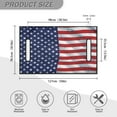 thumbnail image 5 of Renewold Golf Cart Seat Cover Lightweight Golf Blanket 4th of July Patriotic Decor Universal Fit for EZGO Yamaha Club Cars and More 2-Seat Golf Cart, American Flag Butterfly, 5 of 5