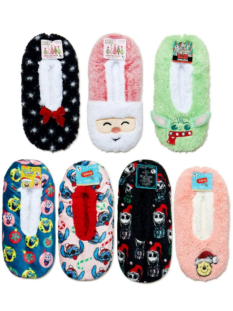 SpongeBob SquarePants, Holiday Women's Slipper Socks, 1-Pack, One