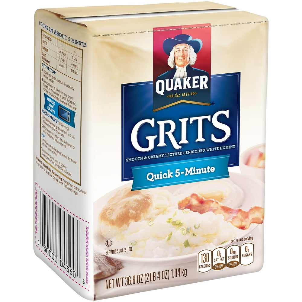 Quaker Grits, Quick 5Minute, 36.8 Oz Bag