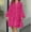 Hot Pink, variant on Njoeus Women Casual Long Sleeve Button Up Shirt Dress Loose Boho Tunic Dress Hollow Out Oversized Short Mini Dresses S-3XL