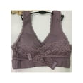thumbnail image 6 of Women Yoga Workout Bra Seamless Lace Cross Front Side Buckle Lounge Activewear, 6 of 7