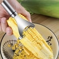 thumbnail image 4 of Stainless Steel Corn Peeler, 2 Pcs Magic Corn Peeler Stripper, Corn Cob Peeler Corn Remover Corn Kerneler with Stainless Steel Blades and Ergonomic Ha, 4 of 5