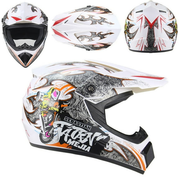 Nsxcdh Mtb Motocross Helmet,Abs Shell 950g 20.5 to 23.6 in Head Range,Impact Absorbing Foam Ventilated Liner Removable Washable Downhill off Road Racing Youth Adult,Protective Gear