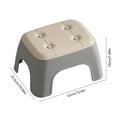 thumbnail image 3 of Kumdkd Stackable Plastic Stools, Small Square Step Stool for Living Room, Bathroom & Kindergarten, Gray, 12.6"x10"x7", Thickened Seat with Non-Slip Feet, 3 of 6