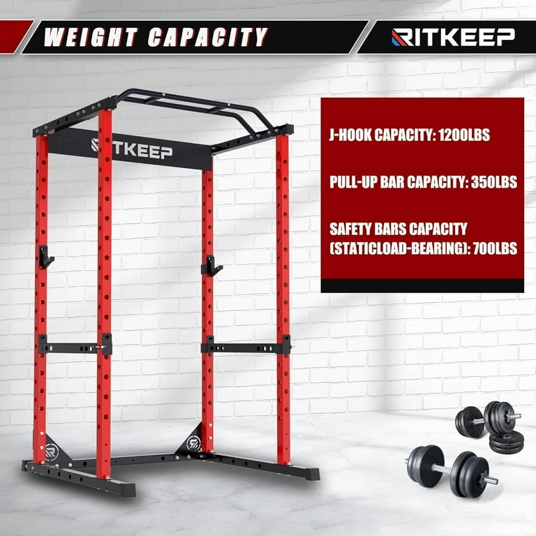 RitKeep Fitness RMAX 2250 Squat Power Rack with Incline Bench