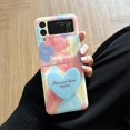 thumbnail image 1 of JoPendant Art Graffiti Cute Korean Fleece Phone Case para Samsung Galaxy, Z Flip 4, 3 Z Flip3, Flip4, 5G Lovely Cushions Holder Cover zhangmengya LED, 1 of 2