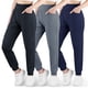 thumbnail image 1 of BIG ELEPHANT Pantalones Deportivos Ultra Suaves para Niñas, Pantalones Atléticos de Cintura Alta con Bolsillos, 3 Pzas (6-15 Años), 1 of 9