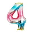 thumbnail image 4 of VERDANVERSE 1Pack Aluminium Balloons Birthday Number Four Gradual Change Color For Festival 42 Inch, 4 of 7