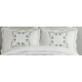 thumbnail image 5 of Modern Heirloom Heather White/Blue Floral Embroidered Pillow Sham, King, All Ages, 5 of 5