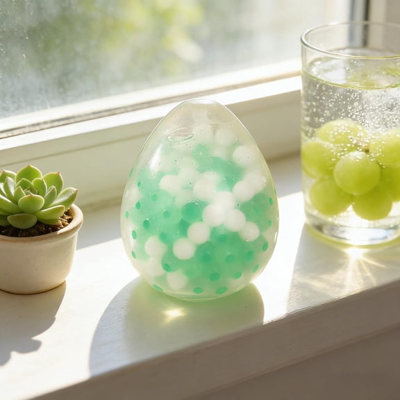 Easter Moldable Squishie Eggs Squishies, Silent Squeeze Anxiety Relief Balls, Cute Memory Gel Sensory Squishies for Easter Basket Stuffers