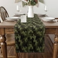 thumbnail image 3 of Camouflage Table Runner 108x13.8 Inch,Camo Kitchen Dining Decoration,Military Style Home Decor for Living Room Green Grey, 3 of 6