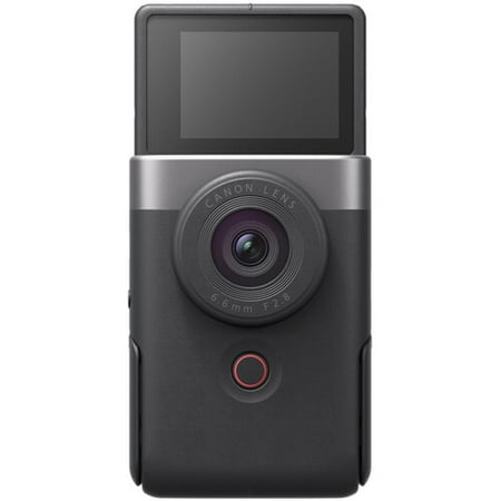 Canon - PowerShot V10 4K Video 20.9-Megapixel Digital Camera for Vloggers and Content Creators - Silver