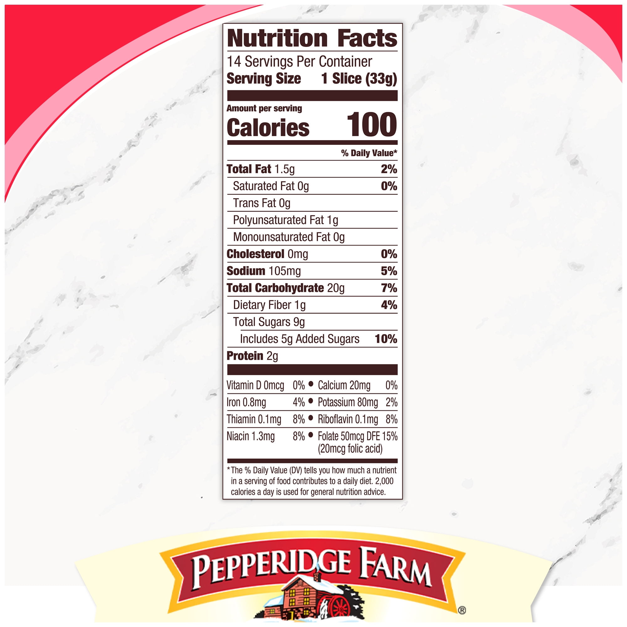 Pepperidge Farm Swirl Strawberry Breakfast Bread, 14 oz Loaf