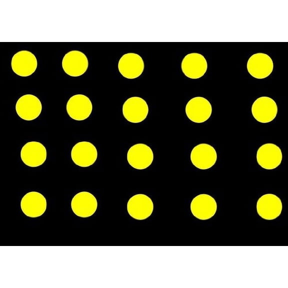 20 Yellow Polka Dots 2" Sticker Decals Wall Car College Teacher Decorate Bedroom *A045*