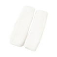 thumbnail image 2 of Guantes cálidos de invierno sin dedos, mitones con orificio para el pulgar, mitones suaves de invierno Blanco, 2 of 9